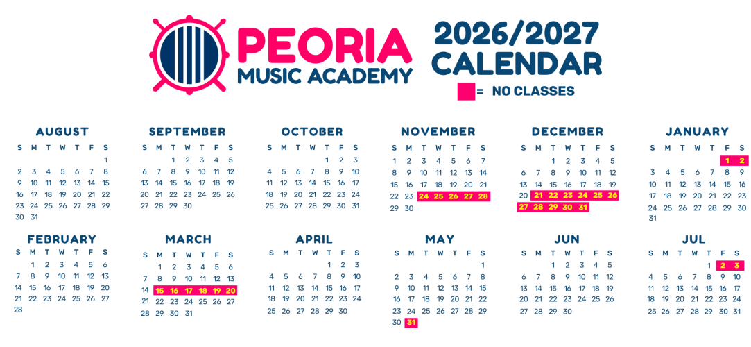 2026 PMA Website Calendar
