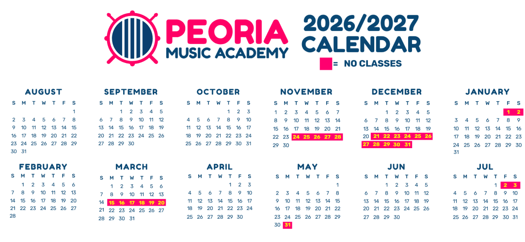 2026 PMA Website Calendar